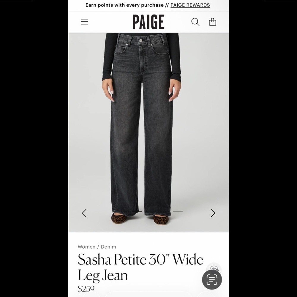 Paige wide leg denim